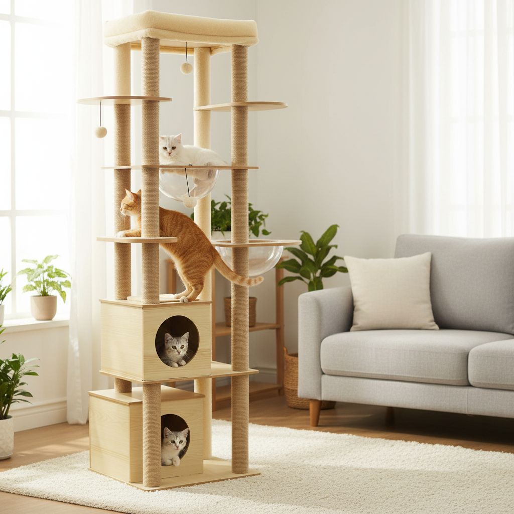 Arbre à Chat Multi-Niveaux XXL